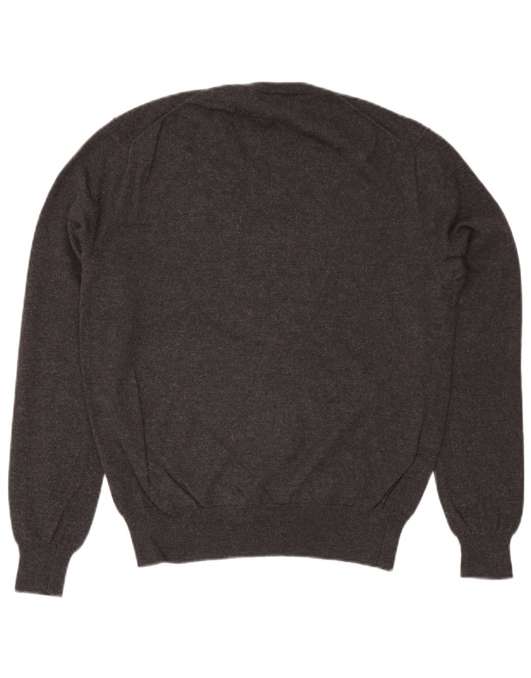 Sweter męski Polo Ralph Lauren z dekoltem w szpic, średnioszary, wełniany