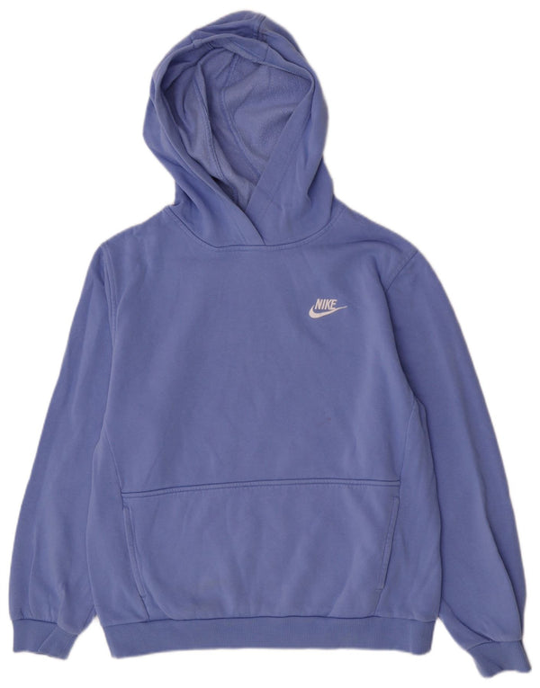 Dziewczęca bluza z kapturem Nike o regularnym kroju 13-14 lat XL, niebieska, bawełniana