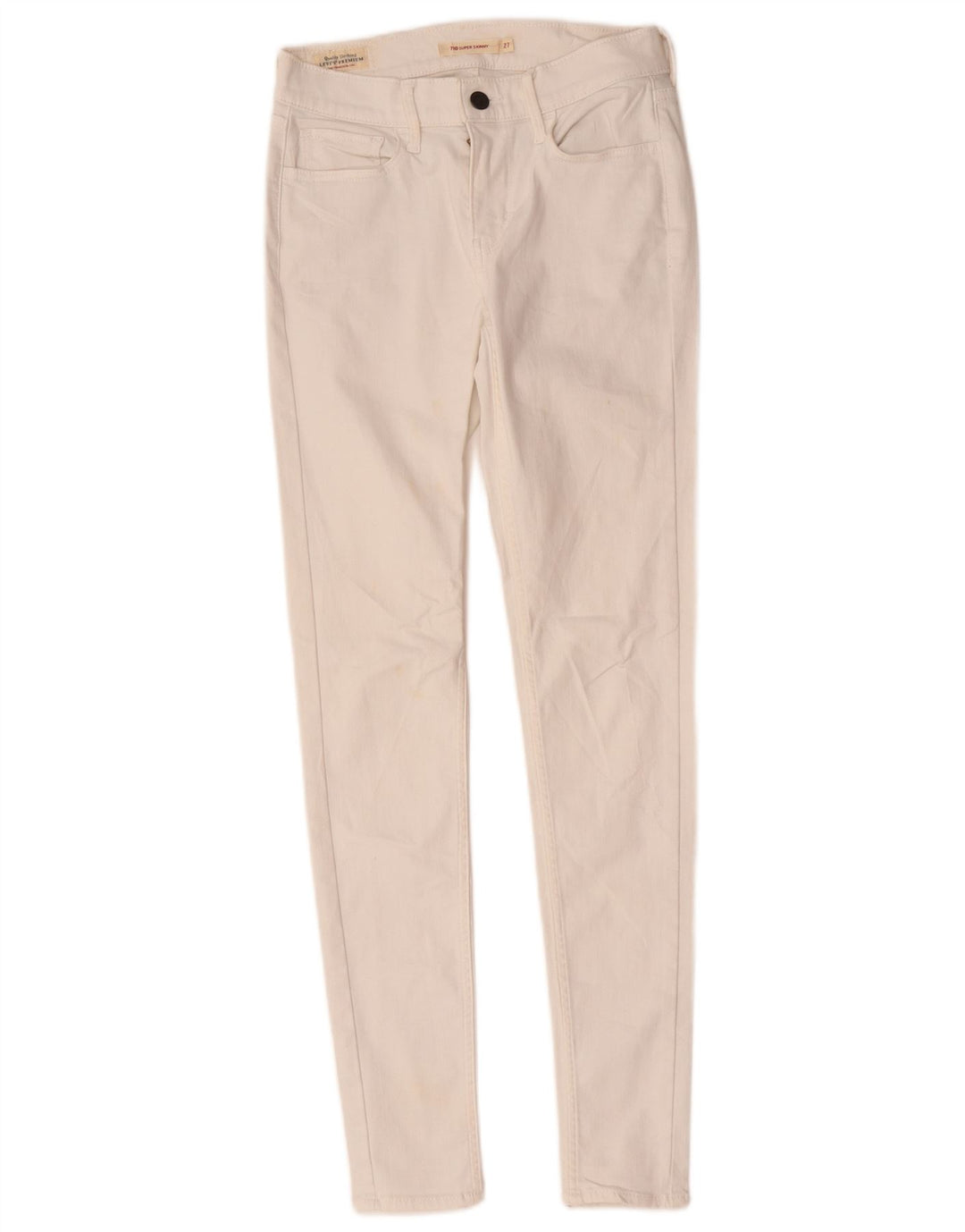 Damskie jeansy Levi's 710 Super Skinny W27 L29 Białe