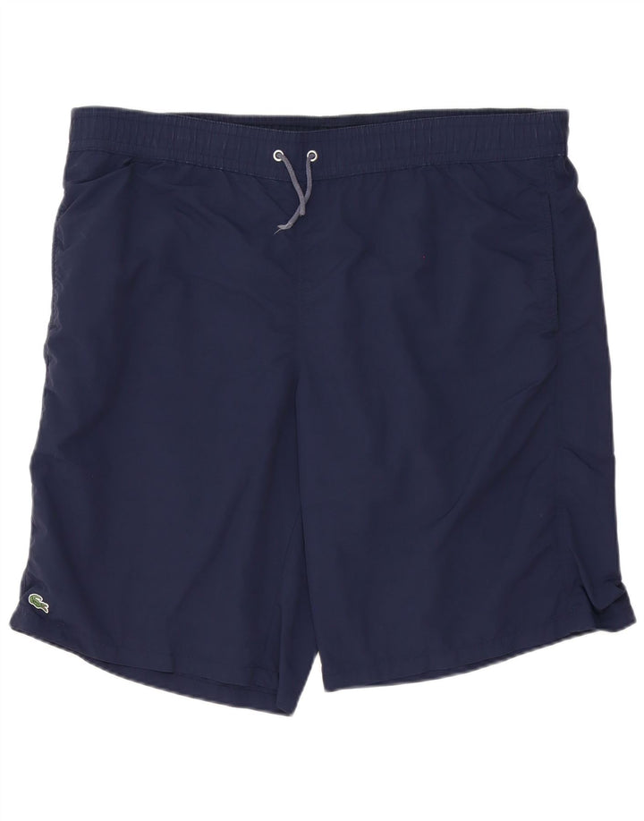 Męskie spodenki kąpielowe Lacoste, rozmiar 7, 2XL, granatowe, poliestrowe