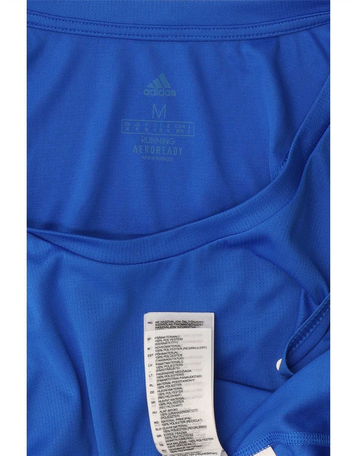 Męska kamizelka Adidas Aeroready Graphic Top, średni niebieski poliester