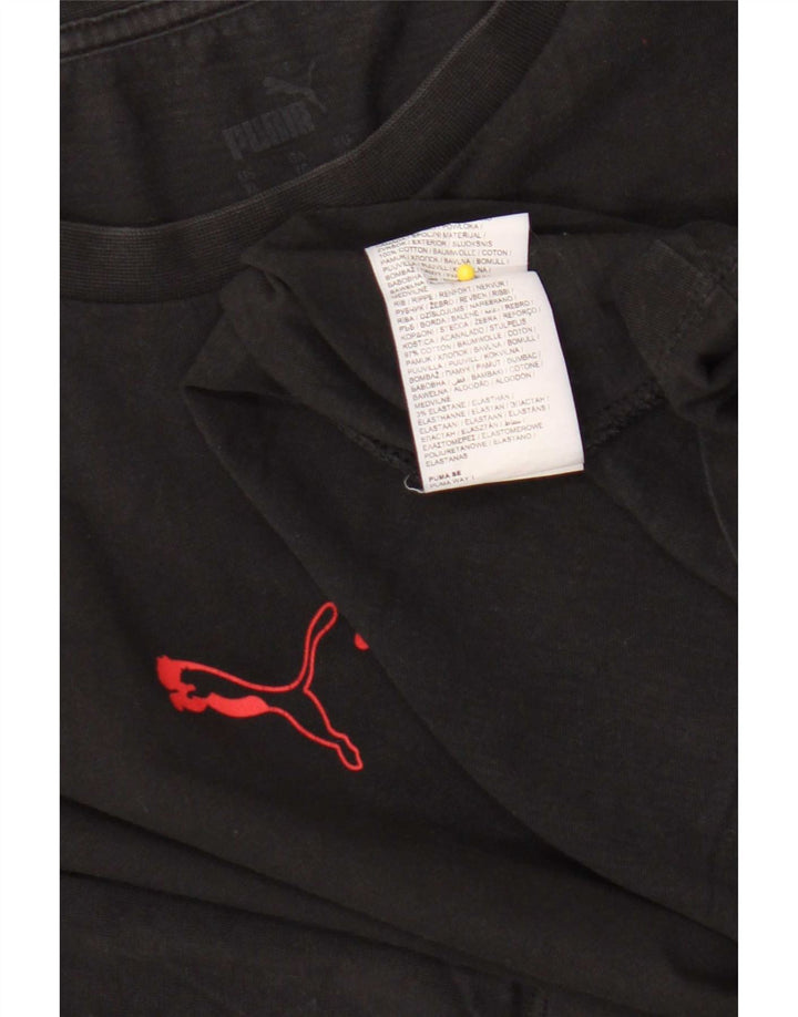 T-shirt męski Puma XL, czarny, bawełniany
