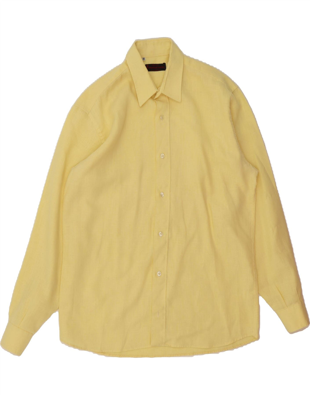 ROBERTA DI CAMERINO Mens Shirt Size 40 15 1/2 Medium Yellow Vintage Roberta di Camerino and Second-Hand Roberta di Camerino from Messina Hembry 