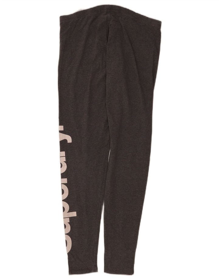 Damskie legginsy Superdry Graphic UK 8 Small, szare, bawełniane