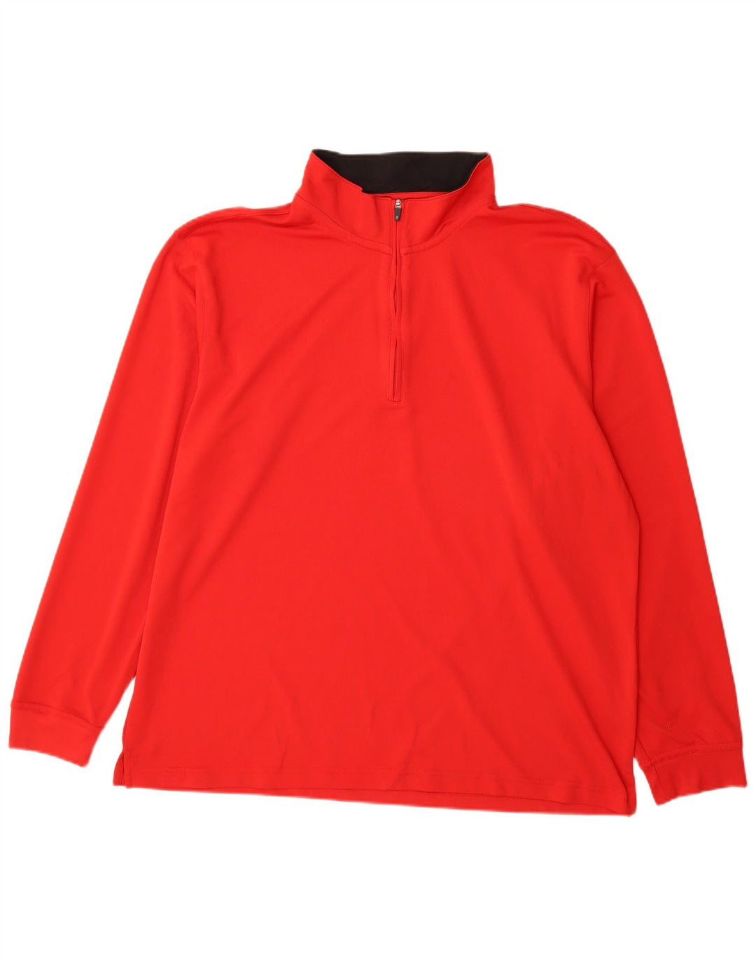 Izod Męski dres z zamkiem błyskawicznym, 2XL, czerwony poliester