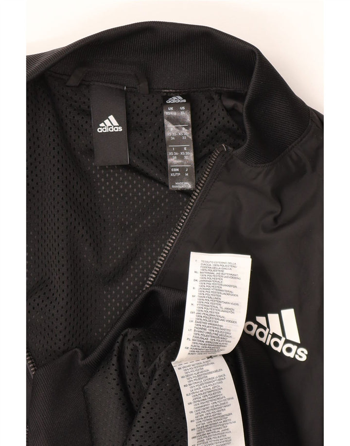 Damska kurtka bomber Adidas UK 4/6 XS Czarny poliester