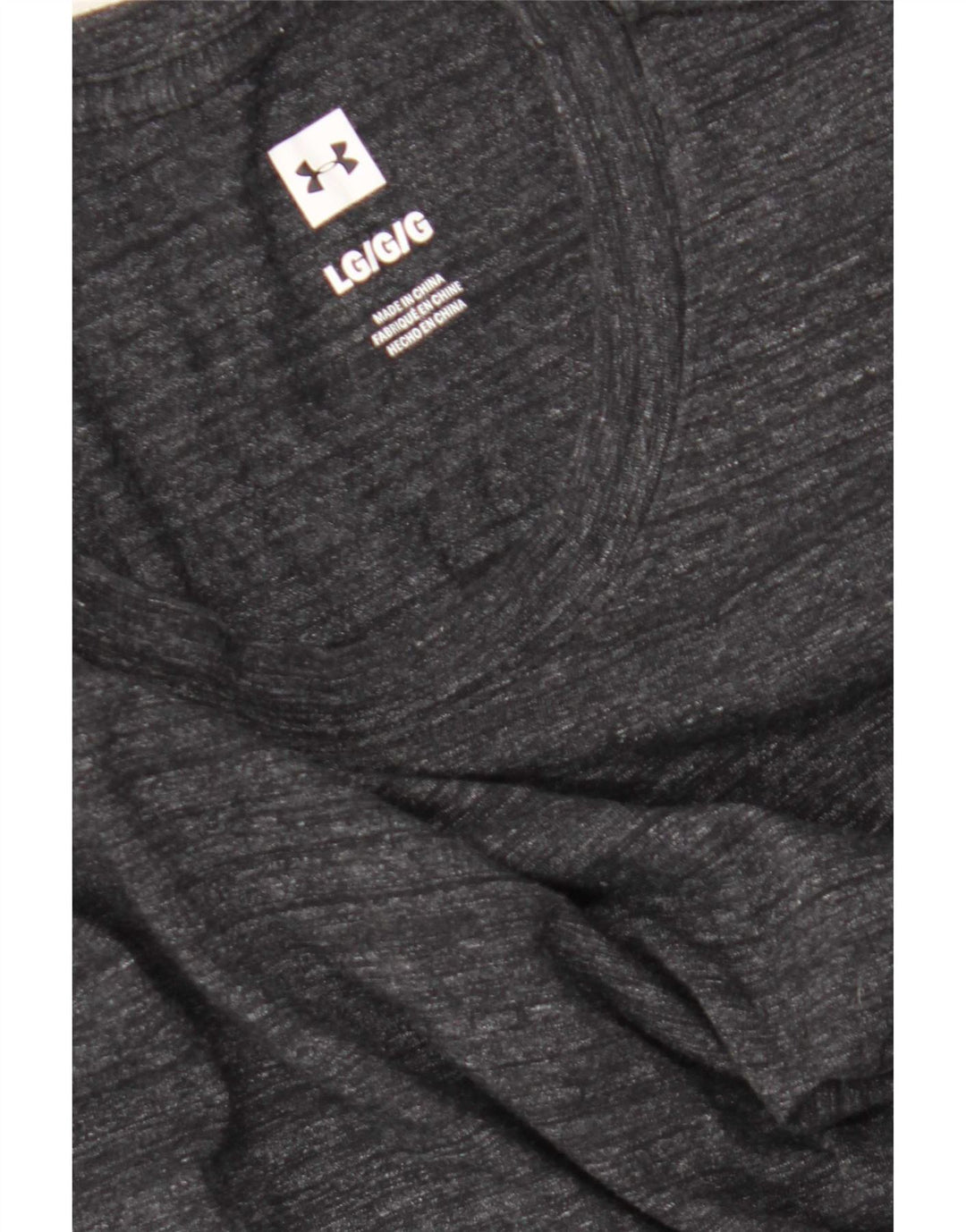 Męski top z długim rękawem Under Armour, duży, szary, nakrapiany