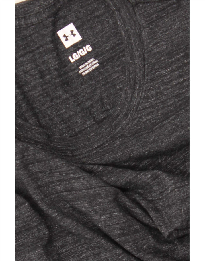 Męski top z długim rękawem Under Armour, duży, szary, nakrapiany