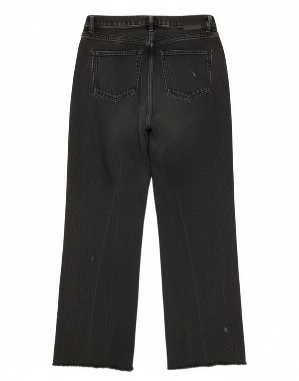 Damskie luźne dżinsy z wysokim stanem Zara EU 38 Small W28 L30 Szara bawełna