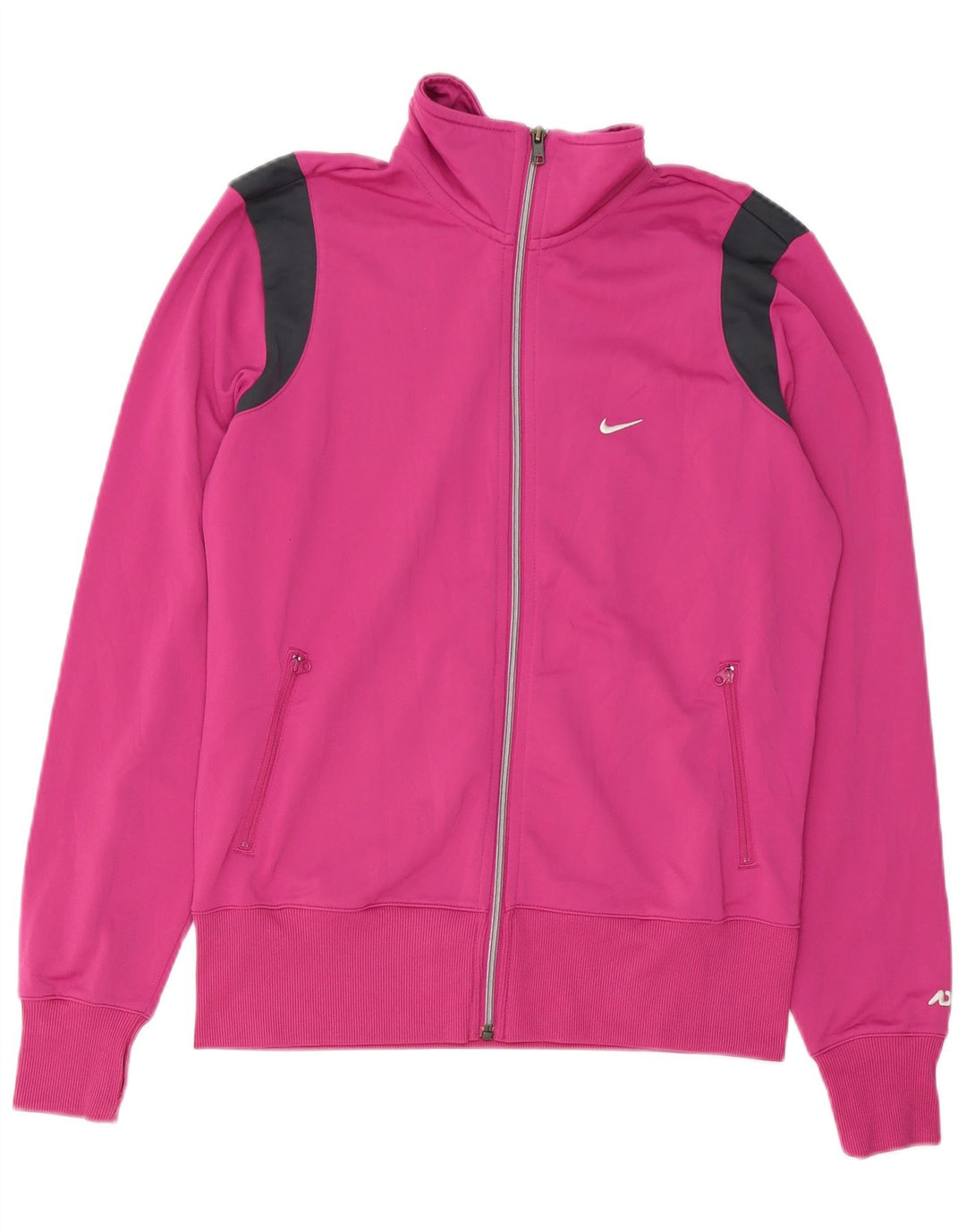 Damska kurtka dresowa NIKE UK 16, duży, różowy, poliestrowy blok kolorów