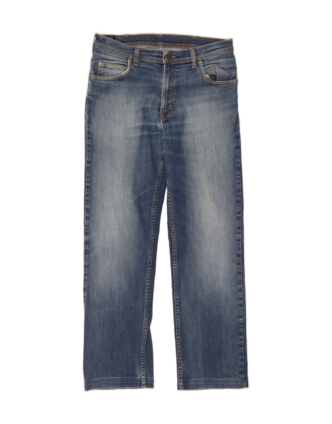 LEE Mens Brooklyn Straight Jeans W33 L28 Blue Cotton Vintage Lee and Second-Hand Lee from Messina Hembry 