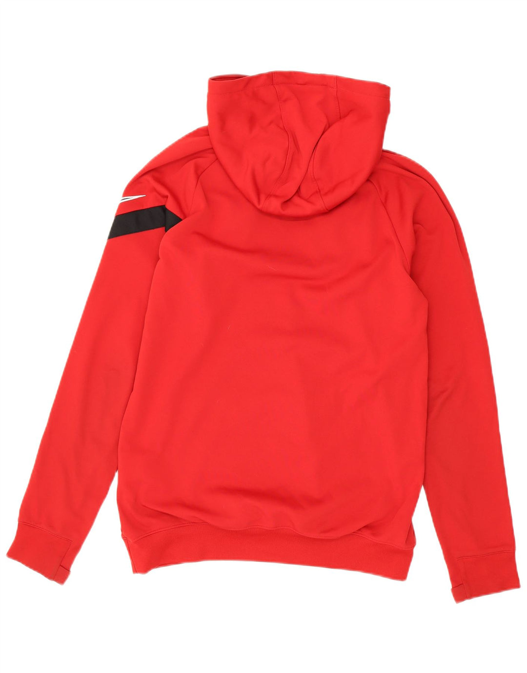 Męski sweter z kapturem Nike Slim Fit, mały, czerwony, poliester z blokami kolorów
