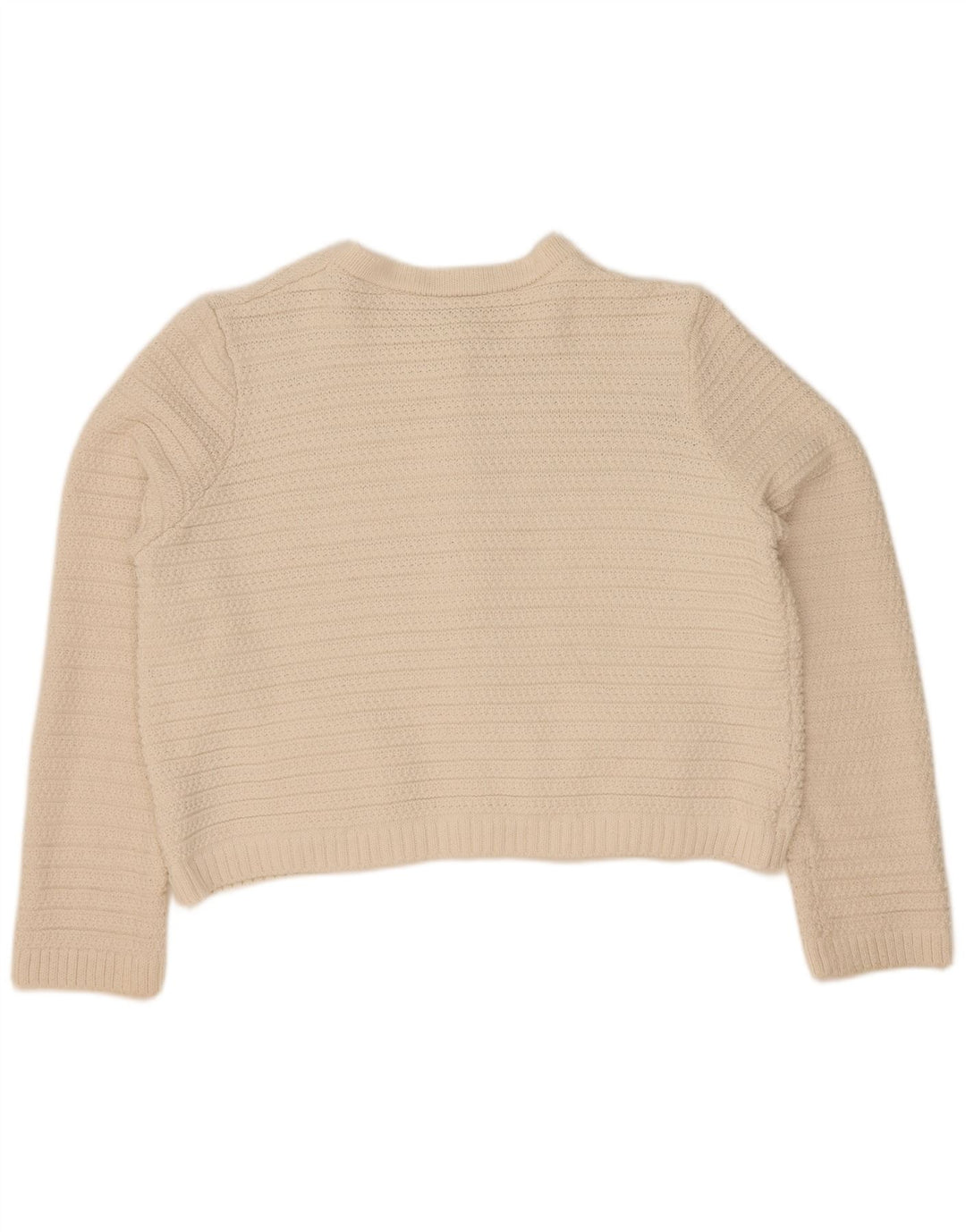 Marks & Spencer Damski sweter typu Crop Cardigan UK 16, duży w kolorze złamanej bieli