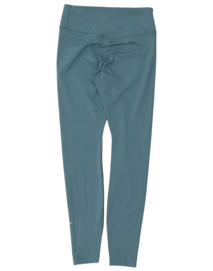 Damskie legginsy Nike Dri Fit UK 8, małe, niebieskie, poliestrowe