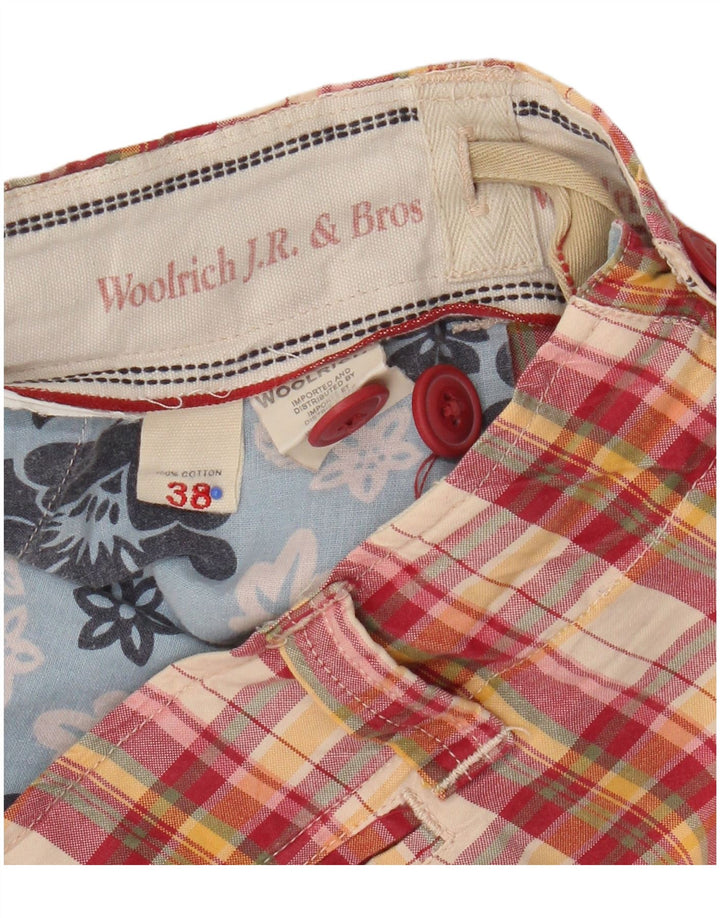 Męskie spodenki chino Woolrich W38 XL, bawełniana, wielokolorowa krata