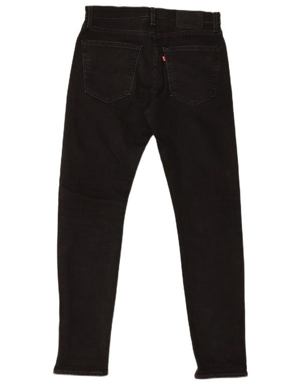 Męskie jeansy slim fit Levi's W30 L29 Czarna bawełna