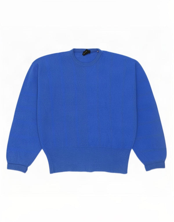 Damski sweter oversize z okrągłym dekoltem Mapier UK 10 Small Blue