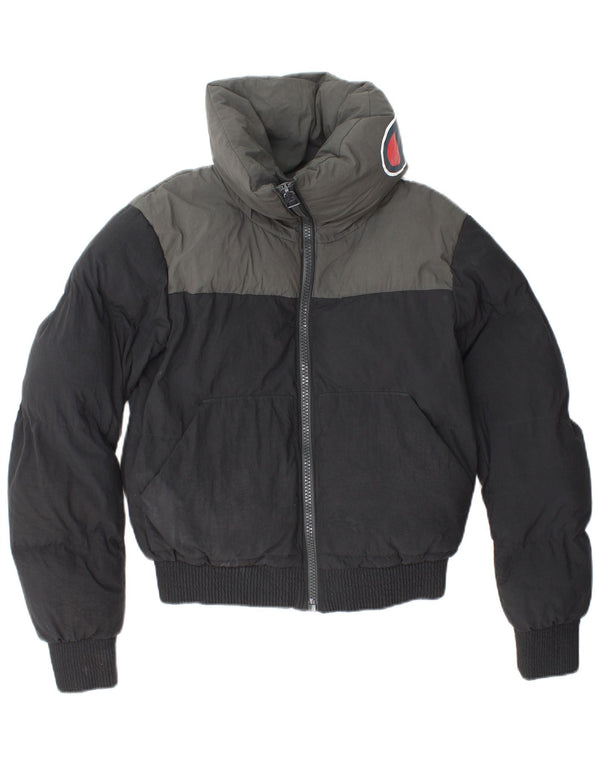 Damska kurtka CHAMPION o luźnym kroju z grafiką UK 6 XS w kolorze czarnym