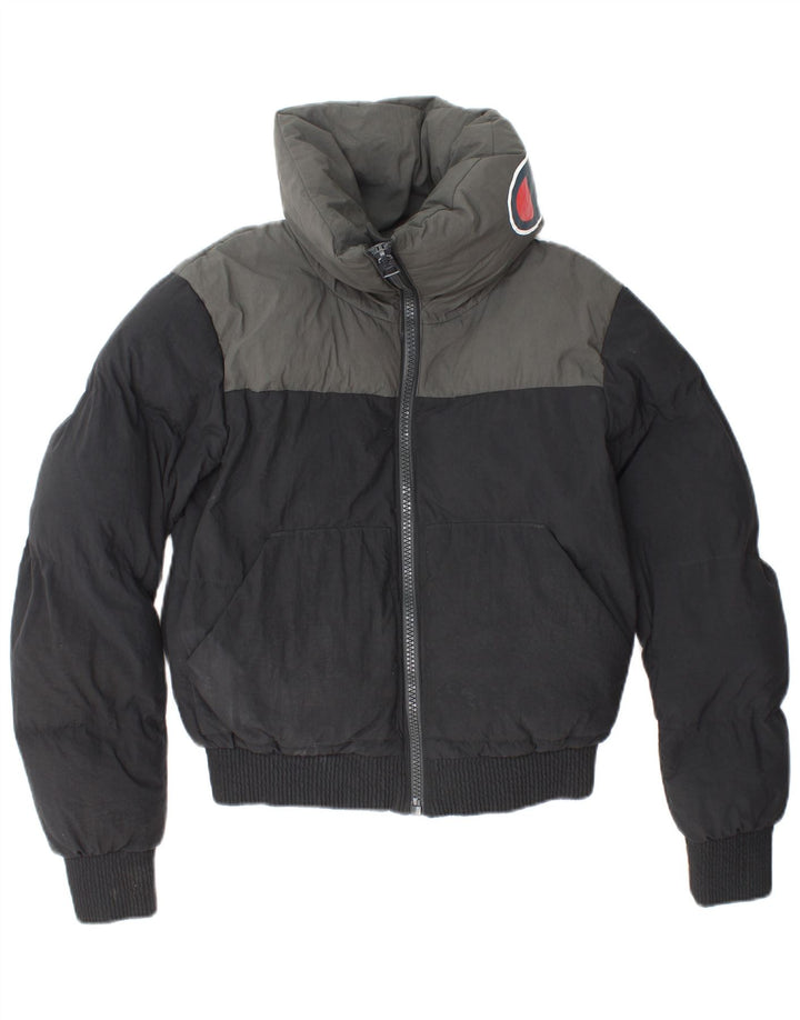 Damska kurtka CHAMPION o luźnym kroju z grafiką UK 6 XS w kolorze czarnym