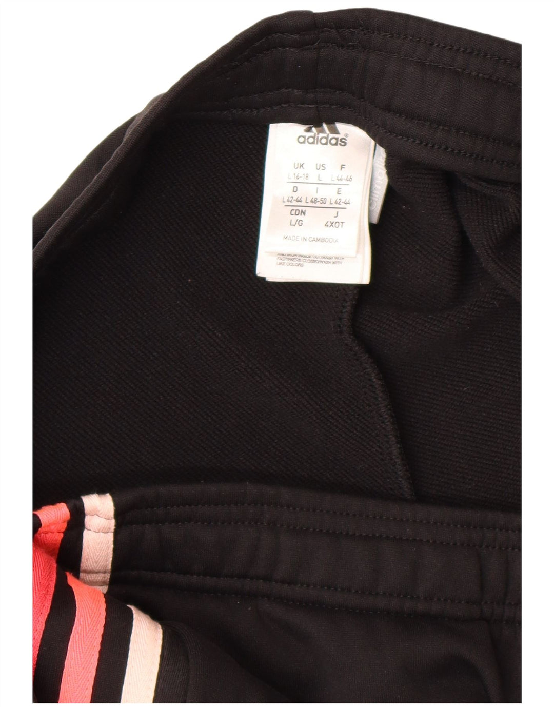 Damskie spodnie dresowe Adidas Climalite UK 16/18, duże, czarne, poliestrowe