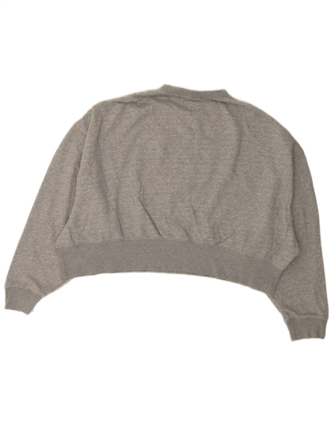 Damski sweter oversize NIKE Crop UK 14, średnioszary, bawełniany