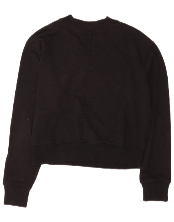 Damska bluza Calvin Klein Crop Graphic Jumper UK 12 Medium Black