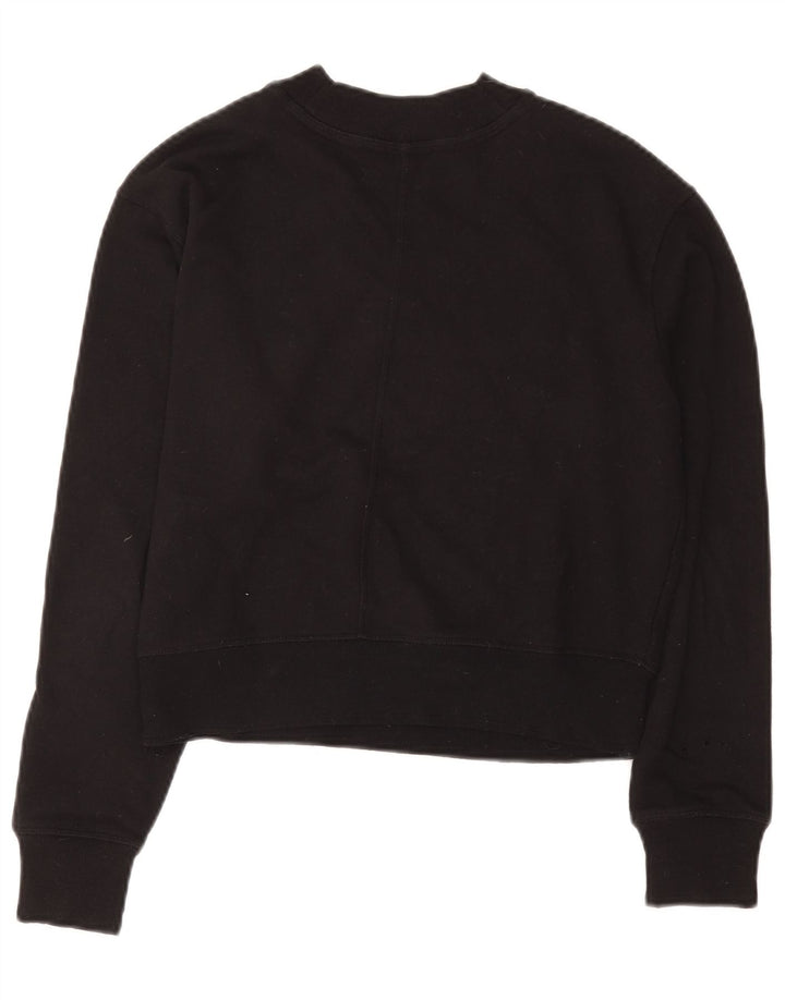 Damska bluza Calvin Klein Crop Graphic Jumper UK 12 Medium Black