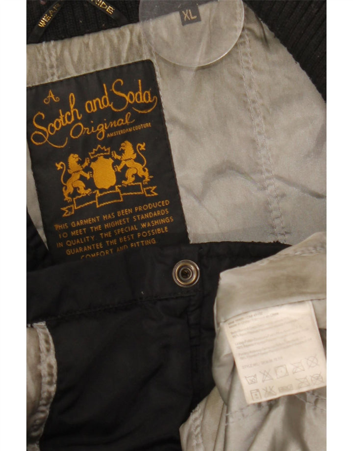 Kurtka męska Scotch & Soda UK 42 XL, czarna, nylonowa