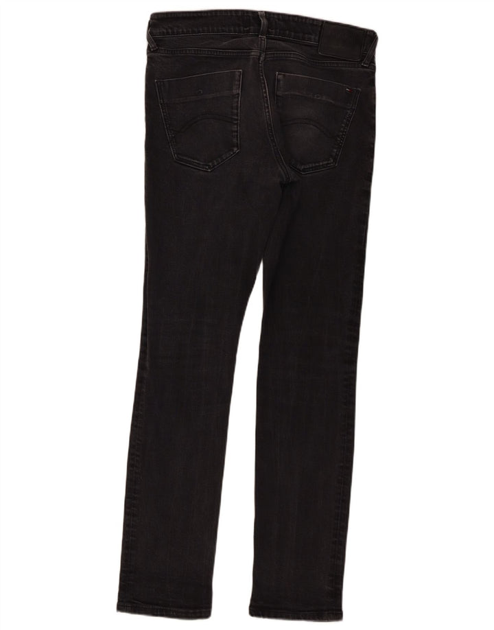 Męskie jeansy slim fit Tommy Hilfiger W32 L32 Czarne bawełniane