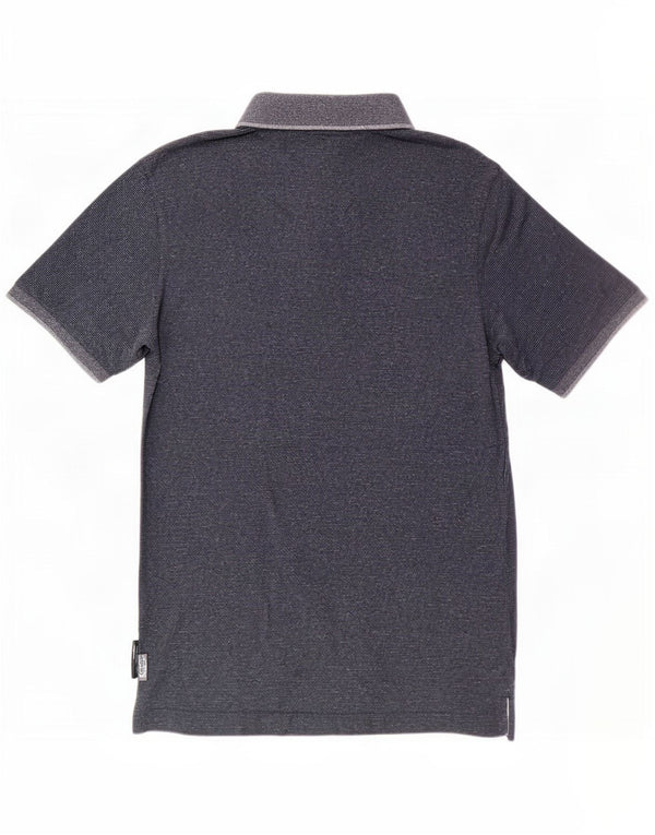 Męska koszulka polo Superdry, duża, granatowa, bawełniana w cętki