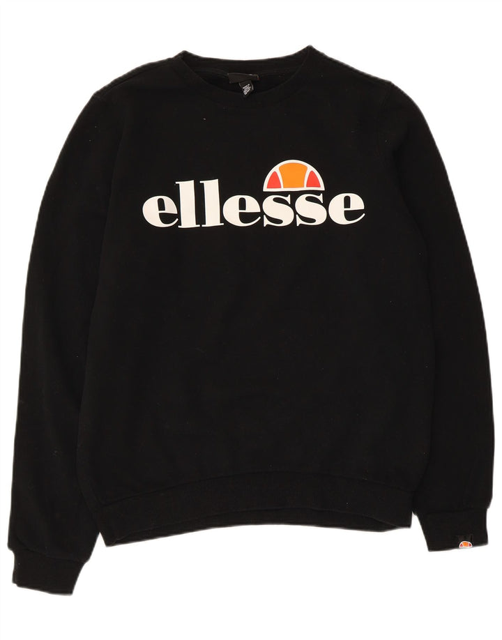 Bluza chłopięca Ellesse z grafiką, 13-14 lat, czarna, bawełniana