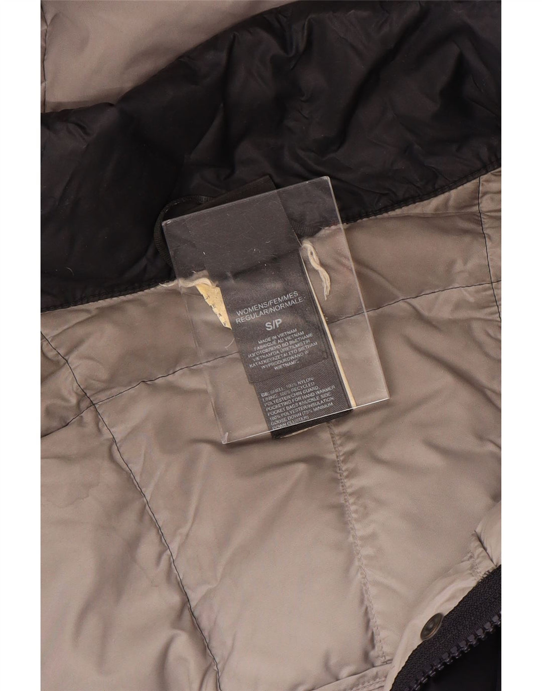 THE NORTH FACE Damski, oversize'owy, ocieplany płaszcz z kapturem UK 10, mały, granatowy