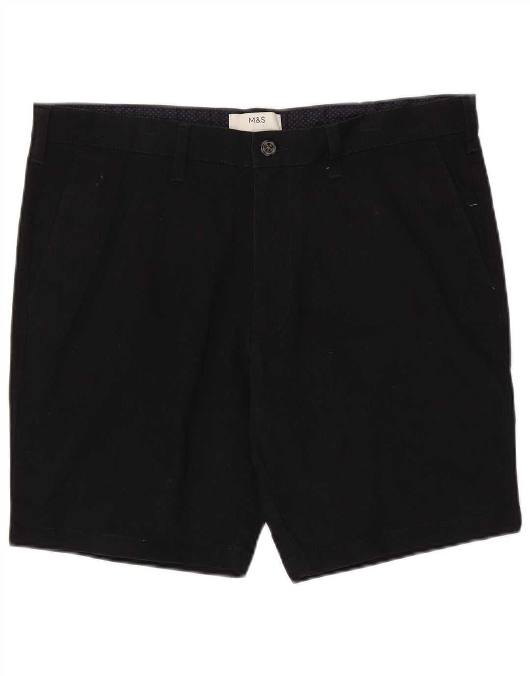 Marks & Spencer Męskie spodenki Chino W36, duże, granatowe, bawełniane