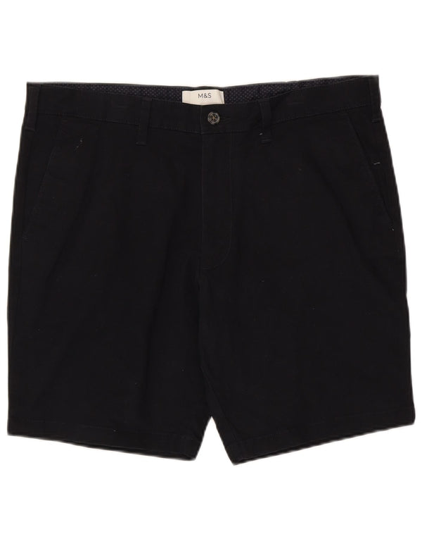 Marks & Spencer Męskie spodenki Chino W36, duże, granatowe, bawełniane