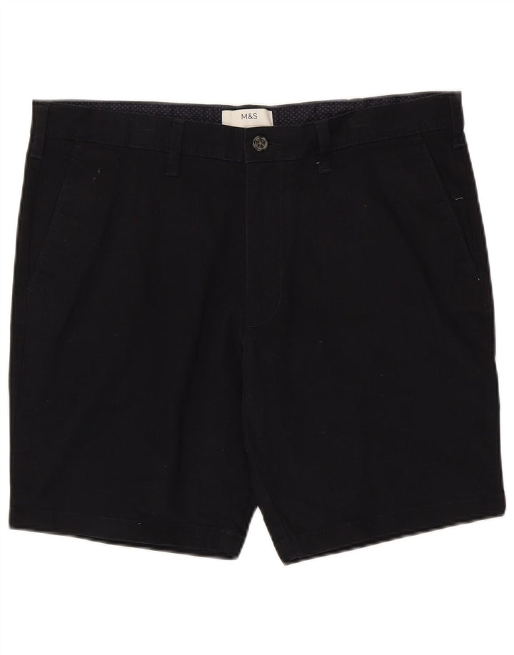 Marks & Spencer Męskie spodenki Chino W36, duże, granatowe, bawełniane