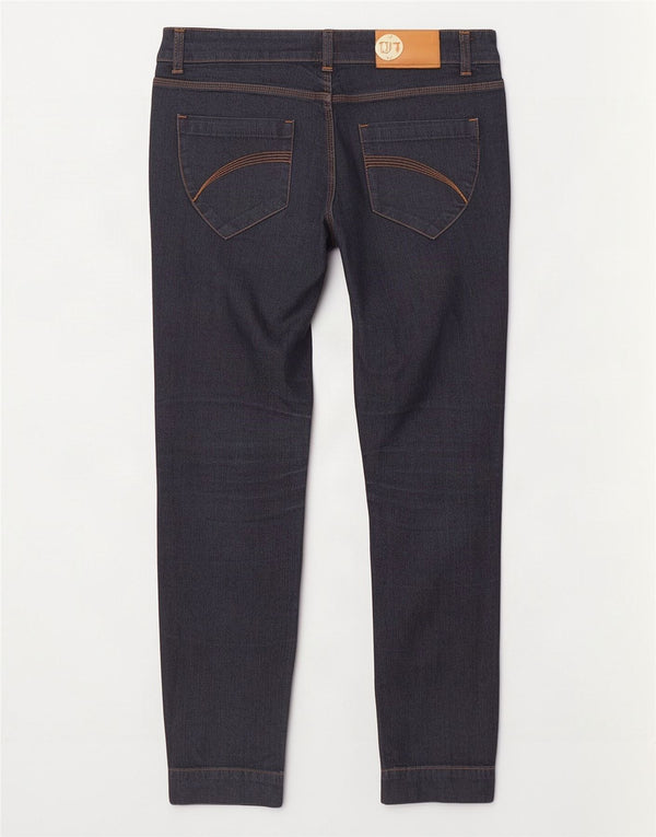 Jeansy damskie Trussardi W28 L27 granatowe