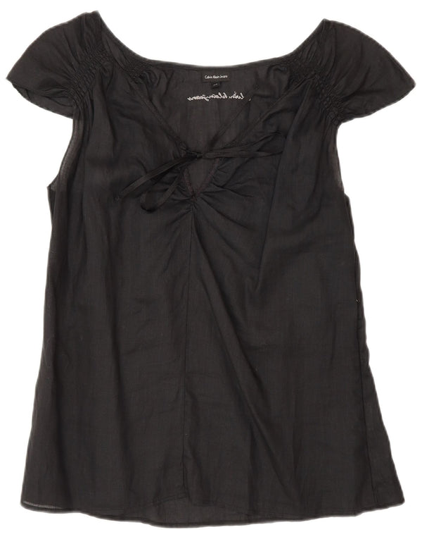 Damska bluzka Calvin Klein Jeans UK 18 XL czarna