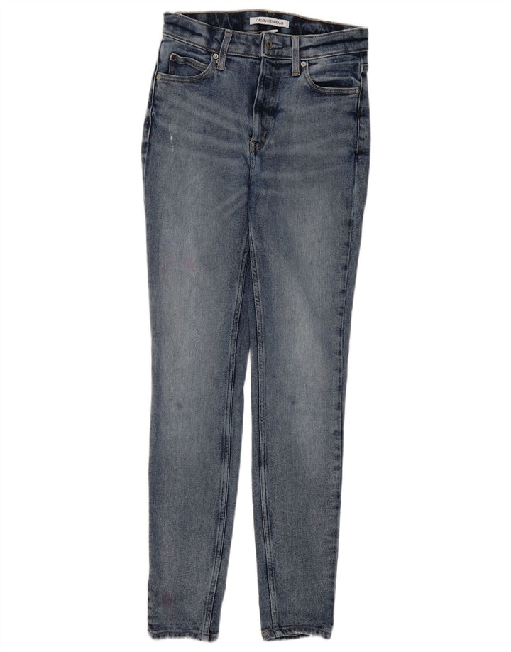 Damskie jeansy skinny CALVIN KLEIN W28 L30 Niebieskie, bawełniane
