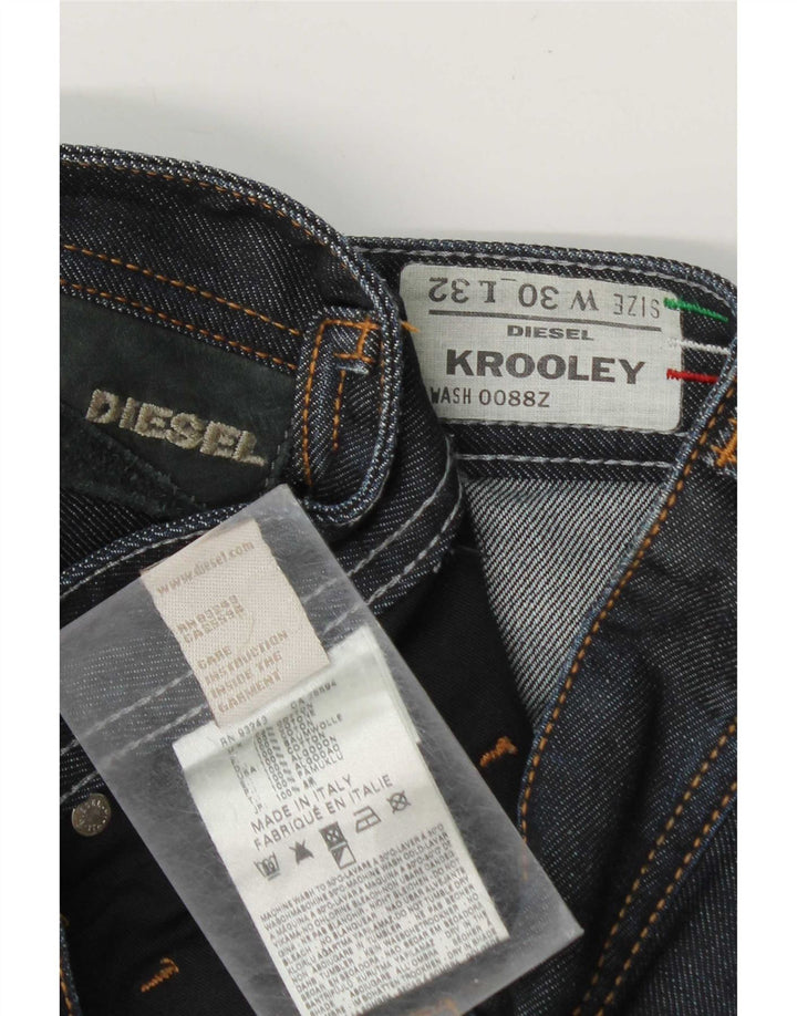 Diesel Męskie Krooley Slim Jeans W30 L32 Granatowa bawełna