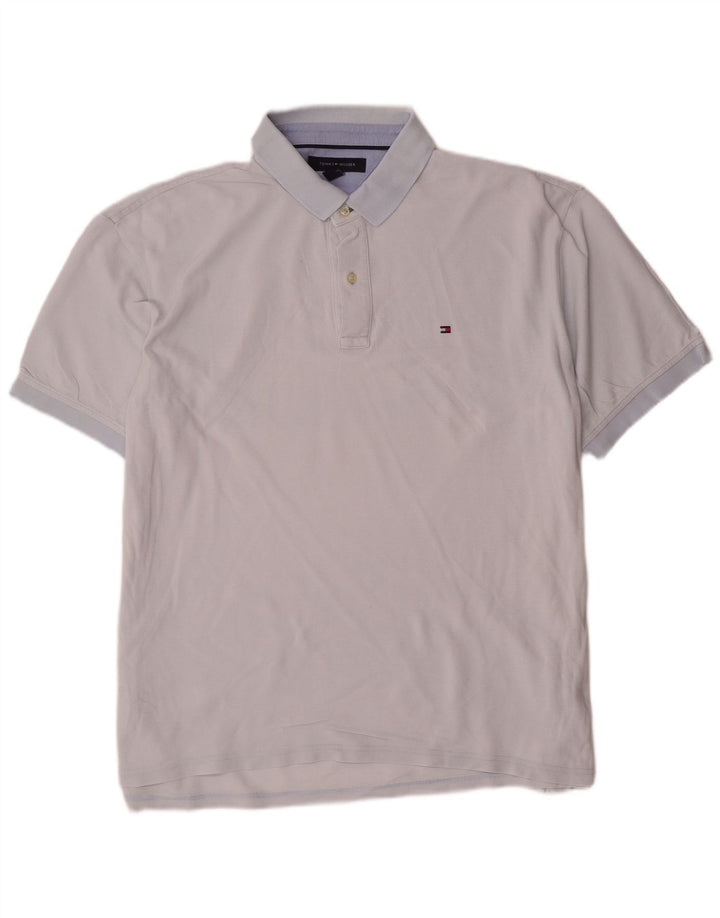 Męska koszulka polo Tommy Hilfiger XL, niebieska, bawełniana
