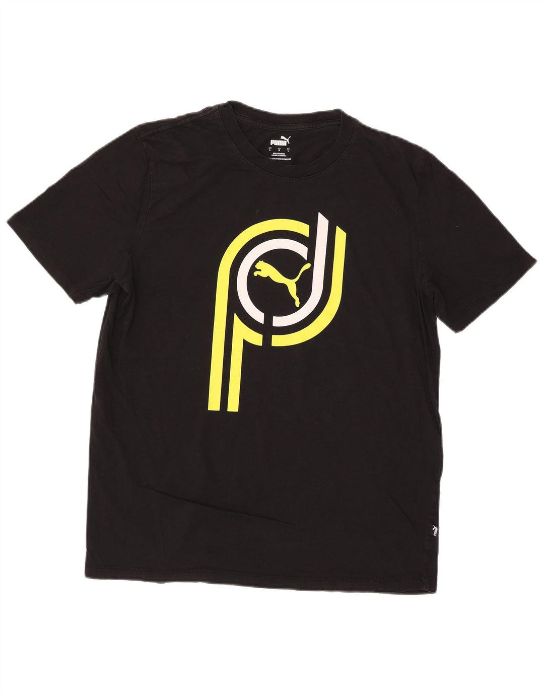 Męski T-shirt z grafiką Puma, duży, czarny