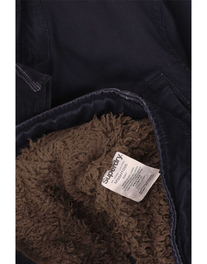 Kurtka męska Superdry Sherpa Utility UK 38, średnia, granatowa, bawełniana