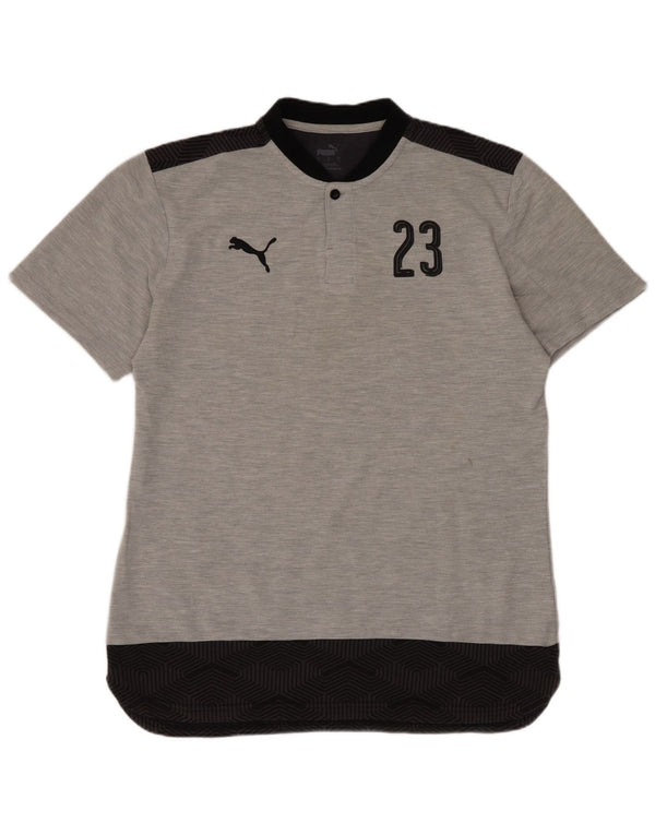 Męski T-shirt Puma SSG Halvestorf/Herkendorf z grafiką, duży, szary, sportowy