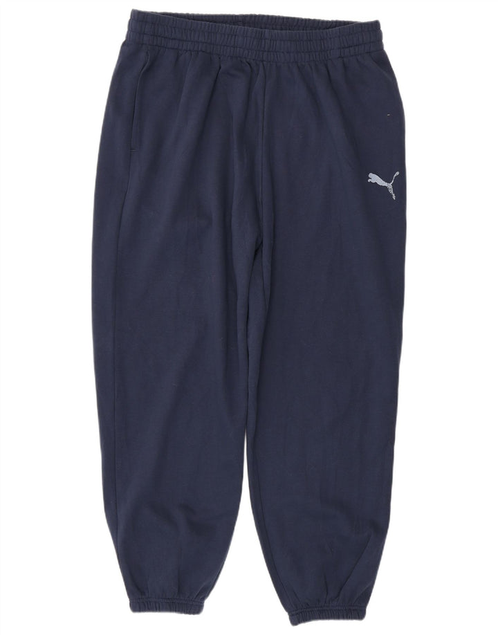 Damskie spodnie dresowe PUMA Joggers UK 18 XL Granatowa bawełna