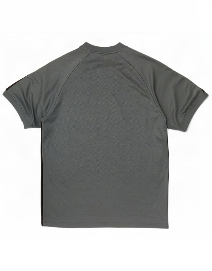 T-shirt męski Nike Top, średni zielony poliester z blokami kolorów