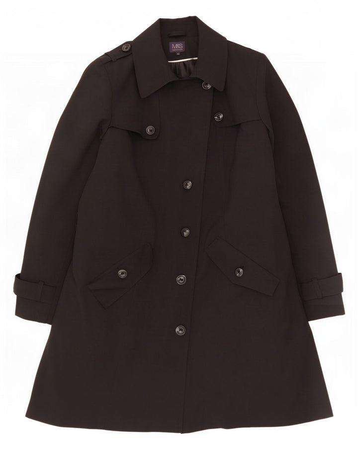 Marks & Spencer Damski trencz UK 20 2XL Czarny poliester