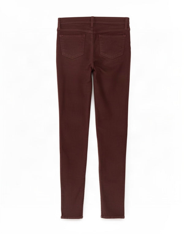 Spodnie damskie Gap Skinny Casual UK 10 Small W28 L30 Burgundowa bawełna