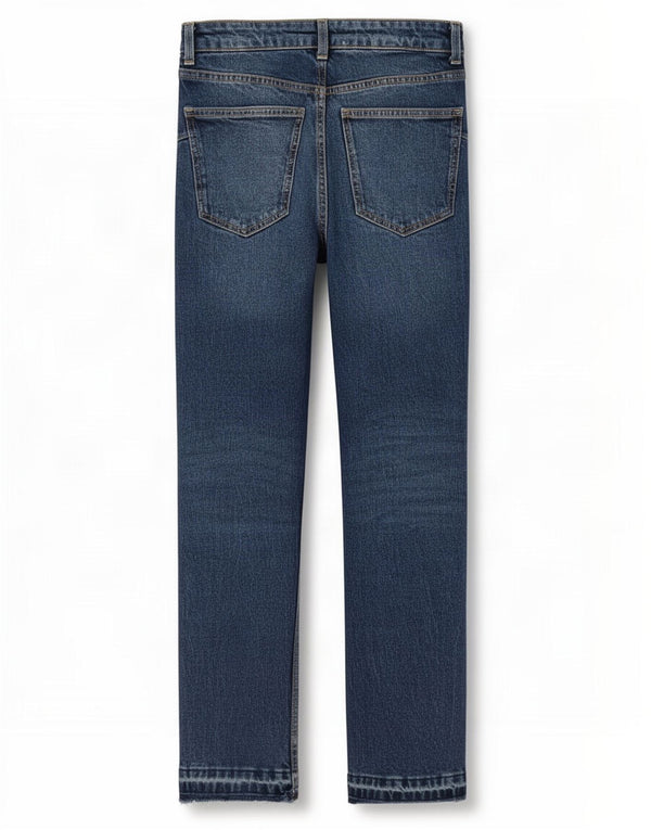 Zara Damskie proste dżinsy z wysokim stanem EU 36 XS W26 L27 Niebieskie bawełniane