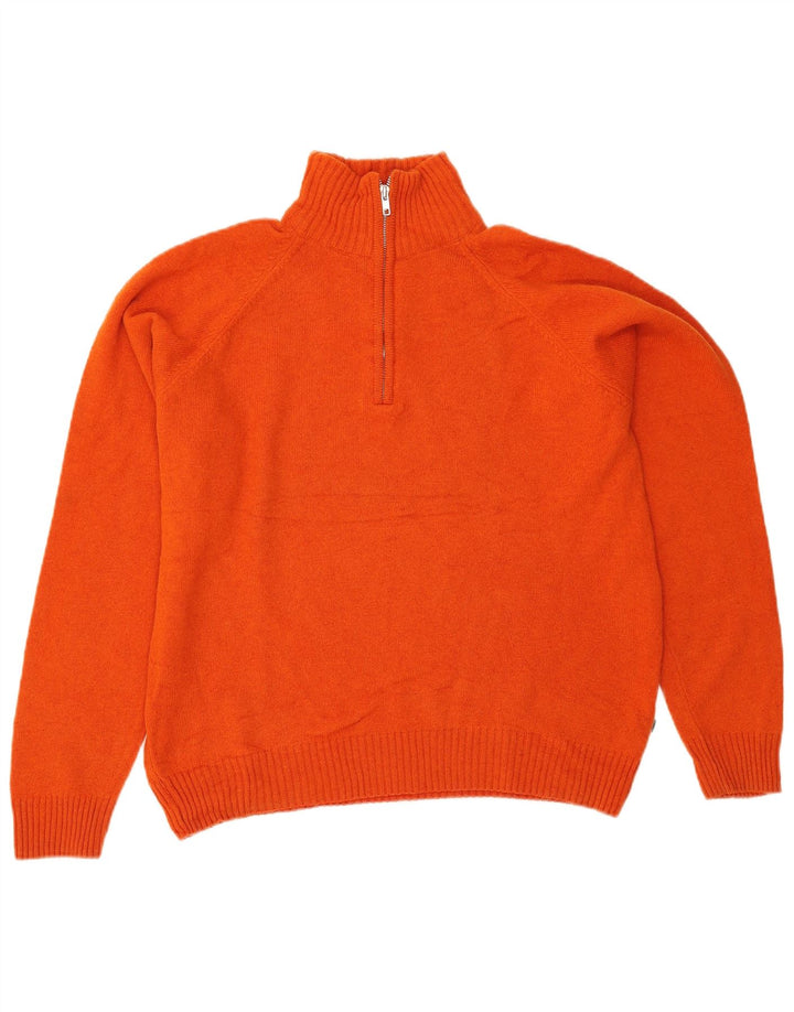 Męski sweter z zamkiem błyskawicznym Asics, średnia, pomarańczowa wełna