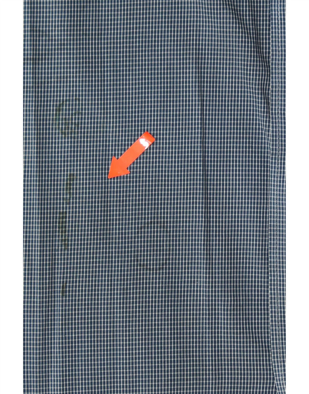 DKNY Mens Slim Fit Shirt Size 15 1/2 Medium Navy Blue Check Vintage Dkny and Second-Hand Dkny from Messina Hembry 